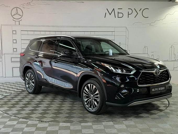 Toyota Highlander Черный Non metallic фото 2